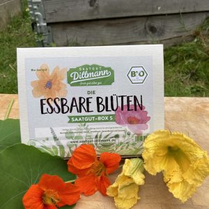 Saatgut Box „Essbare Blüten“ von Dillmann